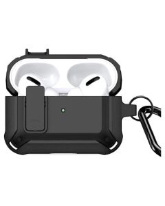 DUX DUCIS PECO TPU+PC Armor Airpods Pro 2 Case with Carabiner Ανθεκτική Θήκη για Airpods Pro 2 - Black