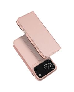 DUX DUCIS SkinPro Wallet Case Θήκη Πορτοφόλι με Δυνατότητα Stand - Rose Gold (iPhone 17 Pro Max)