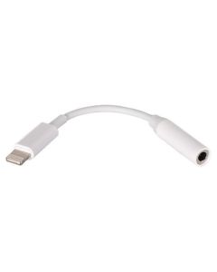 Earphones Adapter Lightning to Audio Jack 3.5mm Αντάπτορας Ακουστικών White