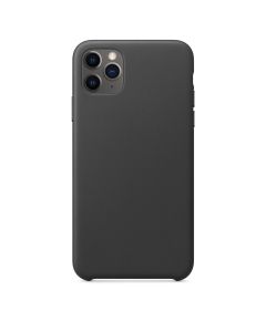 Eco Leather Back Cover Case - Black (iPhone 11 Pro Max)