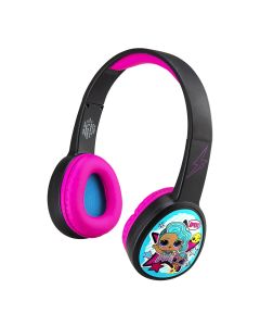 eKids LOL! Surprise Headphones (LL-B36VM) Ασύρματα Παιδικά Ακουστικά με Ασφαλή Μέγιστη Ένταση Ήχου - Black / Purple