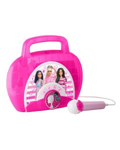 eKids Mattel Barbie Sing Along Boombox Karaoke (BE-115) Karaoke με Μικρόφωνο για Παιδιά - Pink