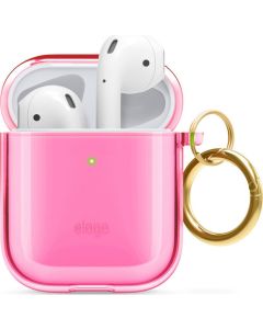 Elago Clear Hang Case (EAPCL-HANG-NHPK) Θήκη Σιλικόνης για Apple AirPods - Neon Hot Pink