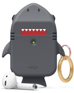 Elago Shark Case (EAP-SHARK-DGY) Θήκη Σιλικόνης για Apple AirPods - Dark Grey