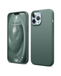 Elago Soft Silicone Case (ES13SC67-MGR) Θήκη Σιλικόνης Midnight Green (iPhone 13 Pro Max)
