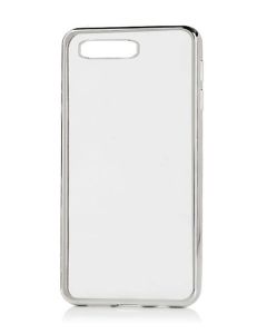 Forcell Electro Bumper Silicone Case Slim Fit - Θήκη Σιλικόνης Clear / Silver (Sony Xperia X mini / Compact)