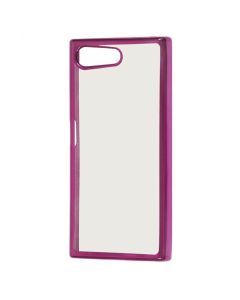 Forcell Electro Bumper Silicone Case Slim Fit - Θήκη Σιλικόνης Clear / Pink (Sony Xperia X mini / Compact)
