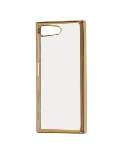 Forcell Electro Bumper Silicone Case Slim Fit - Θήκη Σιλικόνης Clear / Gold (Sony Xperia X mini / Compact)