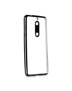 Forcell Electro Bumper TPU Silicone Case Slim Fit - Θήκη Σιλικόνης Clear / Black (Nokia 5)