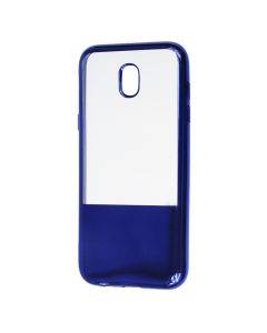 XCase Electroplate TPU Slim Fit Case - Θήκη Σιλικόνης Clear / Dark Blue (Samsung Galaxy J5 2017)