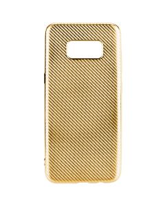 Elegance Carbon Soft TPU Case Θήκη Σιλικόνης Gold (Samsung Galaxy S8)
