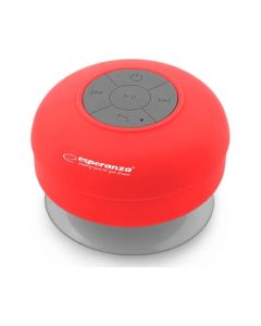 Esperanza Sprinkle Bluetooth Mini Speaker IPX4 Φορητό Ηχείο 3W Red