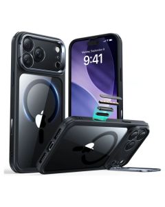 ESR Classic Hybrid Kickstand MagSafe Case with Camera Buttons Clear / Black (iPhone 17 Pro Max) - MT82722