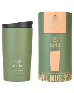 Estia Travel Mug Save The Aegean Stainless Steel 350ml Ποτήρι Θερμός με Καπάκι - Forest Spirit