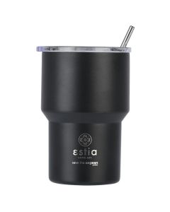 Estia Mug Lite Save The Aegean Stainless Steel 400ml Ποτήρι Θερμός - Midnight Black