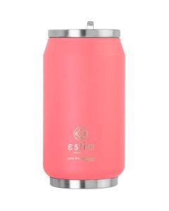 Estia Travel Cup Save The Aegean Stainless Steel 300ml Ισοθερμικό Ποτήρι - Fusion Coral