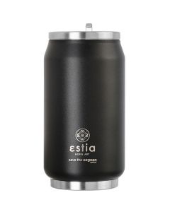 Estia Travel Cup Save The Aegean Stainless Steel 300ml Ισοθερμικό Ποτήρι - Midnight Black