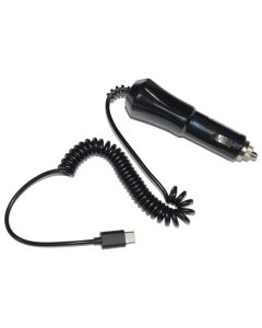 Exclusive Line Car Charger with USB Type-C Cable 2A - Black