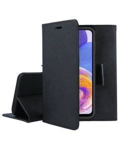 Tel1 Fancy Diary Case Θήκη Πορτοφόλι με δυνατότητα Stand Black (Samsung Galaxy A23 4G / 5G)