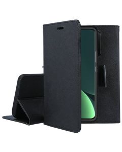 Tel1 Fancy Diary Case Θήκη Πορτοφόλι με δυνατότητα Stand Black (Xiaomi 13 Pro)