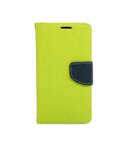 Tel1 Fancy Diary Θήκη Πορτοφόλι με δυνατότητα Stand Lime / Navy (iPhone 7 / 8 / SE 2020 / 2022)