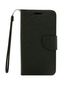 Tel1 Fancy Diary Case Θήκη Πορτοφόλι με δυνατότητα Stand Black (Lenovo Vibe S1)