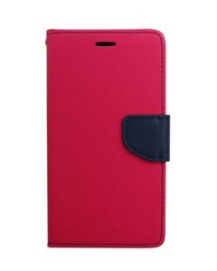 Tel1 Fancy Diary Θήκη Πορτοφόλι με δυνατότητα Stand Pink / Navy (Huawei Honor 5X)