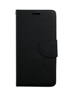 Tel1 Fancy Diary Θήκη Πορτοφόλι με δυνατότητα Stand Black (Huawei Honor 7i / Huawei Shot X)