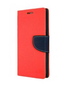 Tel1 Fancy Diary Case Θήκη Πορτοφόλι με δυνατότητα Stand Red / Navy (LG K5)