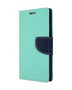 Tel1 Fancy Diary Case Θήκη Πορτοφόλι με δυνατότητα Stand Mint / Navy (Samsung Galaxy S8 Plus)