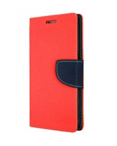Tel1 Fancy Diary Case Θήκη Πορτοφόλι με δυνατότητα Stand Red / Navy (ZTE Blade A310)