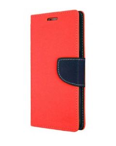 Tel1 Fancy Diary Case Θήκη Πορτοφόλι με δυνατότητα Stand Red / Navy (Alcatel Pixi 4 - 4")