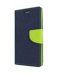 Tel1 Fancy Diary Case Θήκη Πορτοφόλι με δυνατότητα Stand Navy / Lime (Samsung Galaxy S8 Plus)