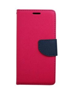 Tel1 Fancy Diary Θήκη Πορτοφόλι με δυνατότητα Stand Pink / Navy (Microsoft Lumia 650)