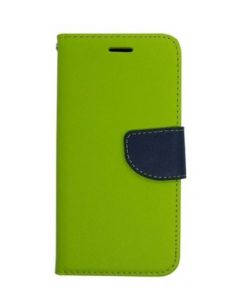 Tel1 Fancy Diary Θήκη Πορτοφόλι με δυνατότητα Stand Lime / Navy (Microsoft Lumia 650)