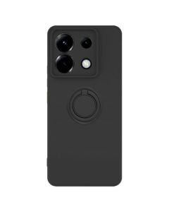 Finger Grip Silicone Ring Case - Black (Xiaomi Redmi Note 13 5G)