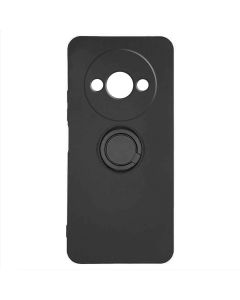 Finger Grip Silicone Ring Case - Black (Xiaomi Redmi A3 4G)