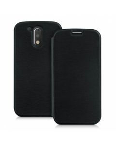 KWmobile Θήκη Flip Case (38644.01) Black (Motorola Moto G4 / G4 Plus)