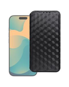 Cubic Book Flip Wallet Case Θήκη Πορτοφόλι - Black (Xiaomi Redmi Note 15 5G / Poco M8 5G) - MT83244