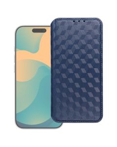 Cubic Book Flip Wallet Case Θήκη Πορτοφόλι - Blue (Xiaomi Redmi Note 15 Pro 5G) - MT83247