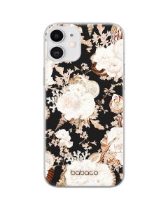 Babaco Flowers Silicone Case (BPCFLOW54023) Θήκη Σιλικόνης 044 Peonies and Shells Black (iPhone 11)
