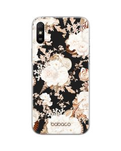 Babaco Flowers Silicone Case (BPCFLOW54045) Θήκη Σιλικόνης 044 Peonies and Shells Black (Xiaomi Redmi 9A / 9AT)