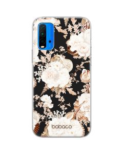Babaco Flowers Silicone Case (BPCFLOW54179) Θήκη Σιλικόνης 044 Peonies and Shells Black (Xiaomi Poco M3 / Redmi 9T)