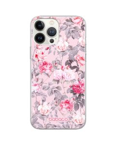 Babaco Flowers Silicone Case (BPCFLOW63528) Θήκη Σιλικόνης 054 Pink Roses (iPhone 12 Pro Max)