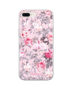 Babaco Flowers Silicone Case (BPCFLOW63522) Θήκη Σιλικόνης 054 Pink Roses (iPhone 7 Plus / 8 Plus)