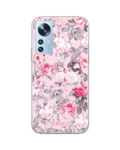 Babaco Flowers Silicone Case (BPCFLOW63730) Θήκη Σιλικόνης 054 Pink Roses (Xiaomi 12 / 12X)