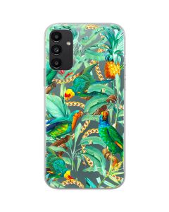 Babaco Flowers Silicone Case (BPCFLOW68206) Θήκη Σιλικόνης 058 Green Parrots (Samsung Galaxy A13 5G / A04s)