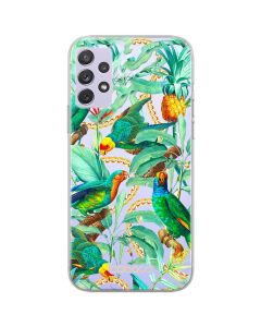 Babaco Flowers Silicone Case (BPCFLOW68198) Θήκη Σιλικόνης 058 Green Parrots (Samsung Galaxy A13 4G)
