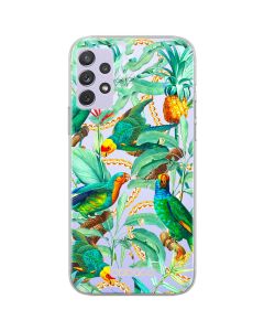 Babaco Flowers Silicone Case (BPCFLOW68191) Θήκη Σιλικόνης 058 Green Parrots (Samsung Galaxy A53 5G)