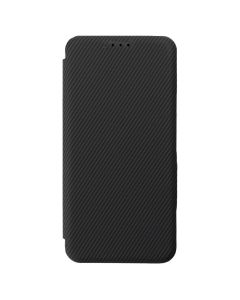 Folio Side Magnet Carbon Wallet Case Θήκη Πορτοφόλι - Black (Samsung Galaxy S25 Plus)